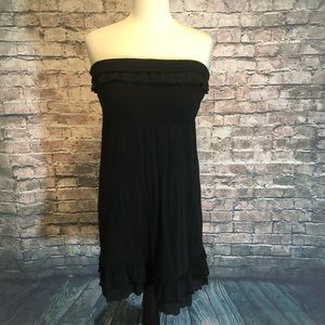 Old Navy Strapless Cotton Dress XS Black